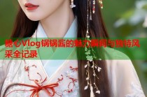 糖心Vlog锅锅酱的魅力瞬间与独特风采全记录