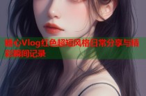 糖心Vlog红色超短风格日常分享与精彩瞬间记录